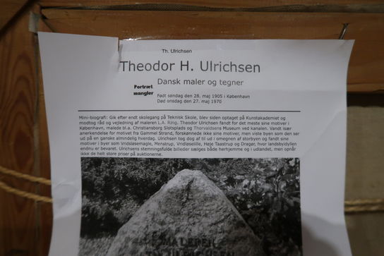 Indrammet maleri af Theodor H. Ulrichsen