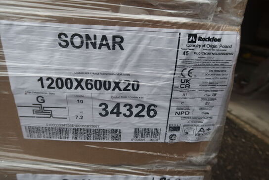 43,2 m2 Rockfon Sonar