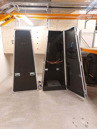 13 stk. Flightcases / Instrumentkasser
