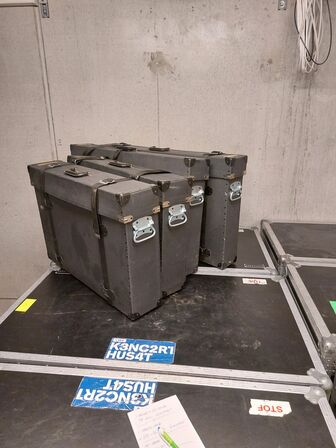 13 stk. Flightcases / Instrumentkasser