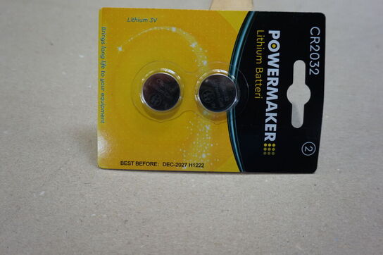 ca 5900 stk Knapcellebatteri CR2032 (2-pak)