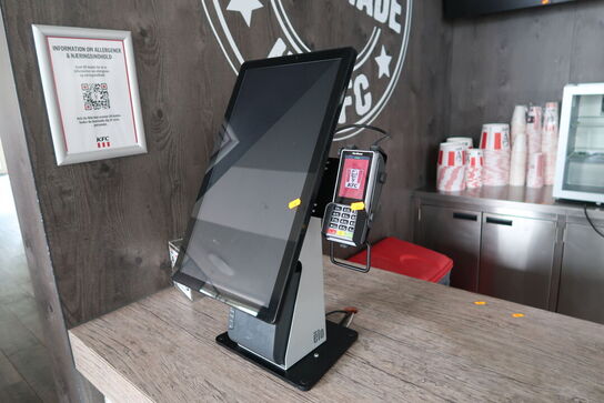 All-in-one touch computer ELO ESY22i5 med bonprinter samt dankortterminal