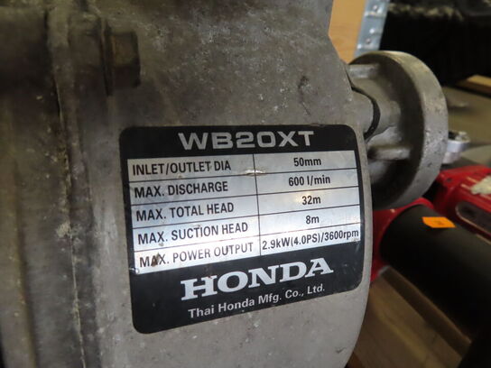 Vandpumpe HONDA WB20XT og 2 stk skumblander ZUMISCHER
