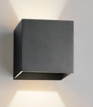 Væglampe LIGHT POINT Cube Mini LED Sort