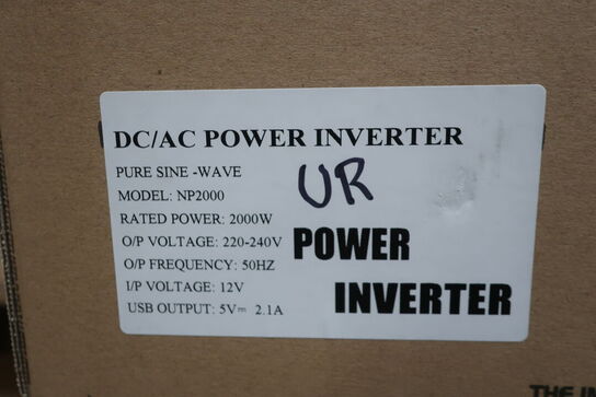 Inverter GREEN ENERGY Pure Sine Wave DC/AC Power 2000W