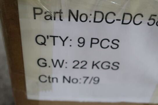 9 stk. ladere GREEN ENERGY DC-DC 58V 1160W