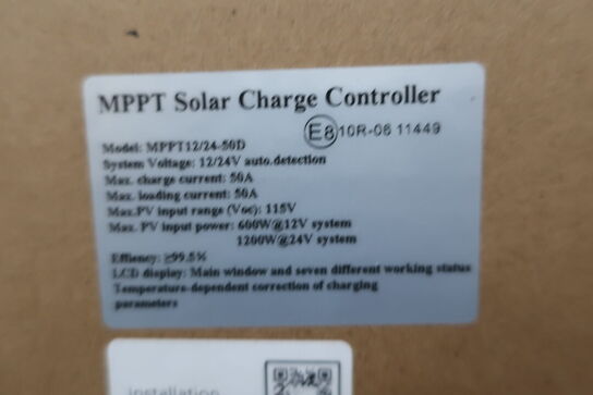 2 stk. charge controller GREEN ENERGY MPPT12/24-50D