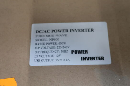 Inverter GREEN ENERGY Pure Sine Wave DC/AC Power 600W