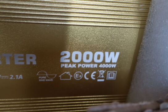 Inverter GREEN ENERGY Pure Sine Wave DC/AC Power 2000W