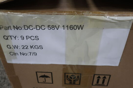 9 stk. ladere GREEN ENERGY DC-DC 58V 1160W
