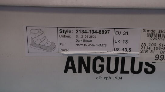Børnestøvle ANGULUS str. 31