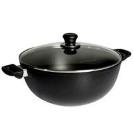 1 stk. Stegegryde alu/non-stick 7,5 ltr M/glaslåg Scanpan Induction+