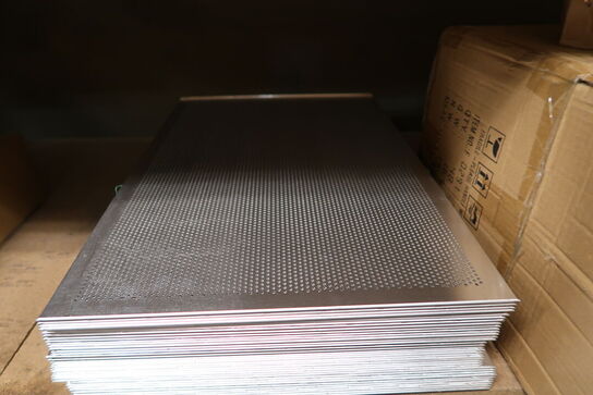 5 stk. Bageplade L600 x B400 mm perforeret m/ 2 buk - Restlager