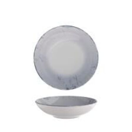 12 stk. Tallerken coupe dyb blå 215 mm Stone
