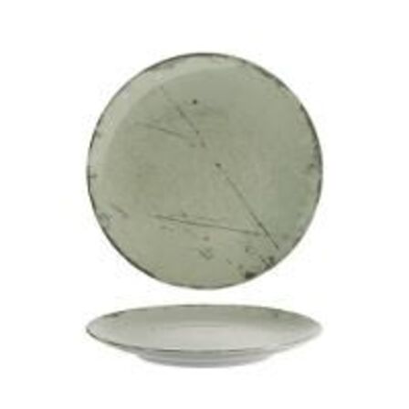 12 stk. Tallerken coupe grøn 263 mm Stone