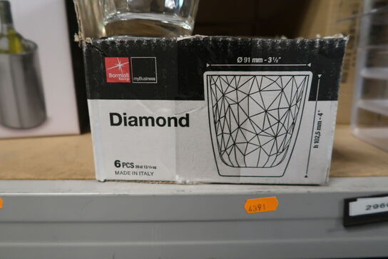 6 stk. vandglas BORMIOLI ROCCO Diamond