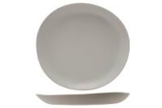 12 stk. Tallerken melamin sand 200 mm Kupo