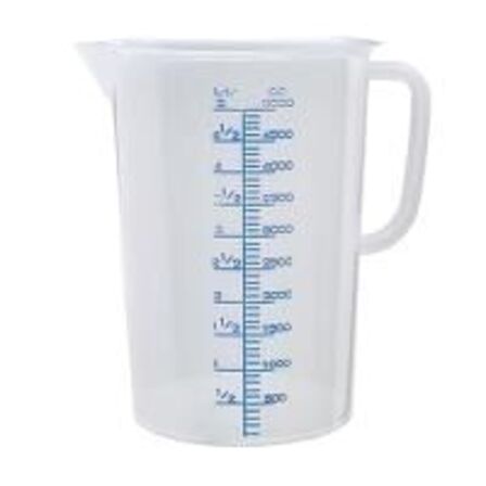 8 stk. Målekande plast 5 ltr 