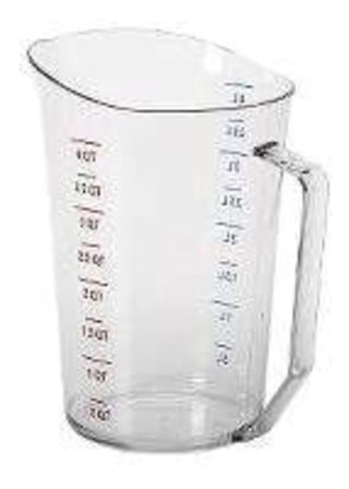 4 stk. Målekande plast 4 ltr Cambro