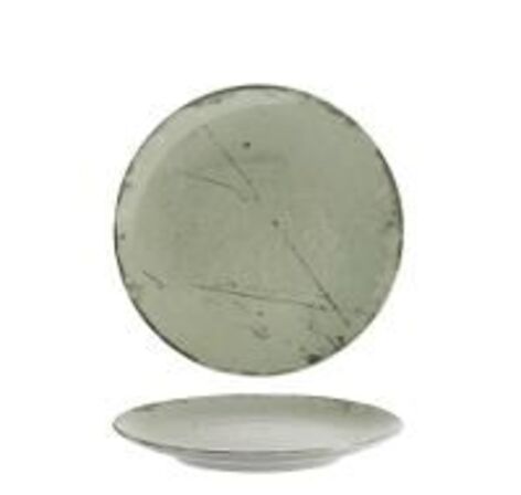 12 stk. Tallerken coupe grøn 203 mm Stone