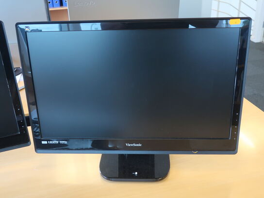 2 stk. VIEWSONIC 24" VX2453MH skærme, LENOVO dock + mus & tastatur