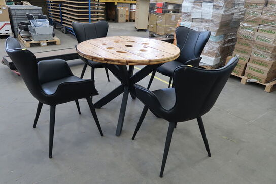 Table with 4 pcs. chairs HOUSE OF SANDER