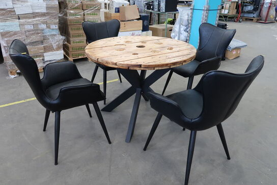 Table with 4 pcs. chairs HOUSE OF SANDER