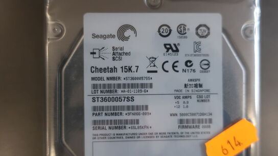 Harddisk SEAGATE Cheetah 15K 600 GB SAS