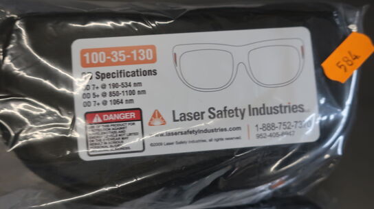 2 stk. beskyttelsesbriller LASER SAFETY INDUSTRIES