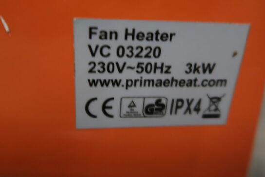 Varmeblæser PRIMAE HEAT 3kW