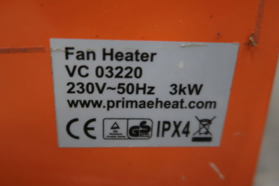 Varmeblæser PRIMAE HEAT 3kW