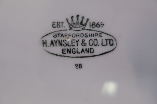 Tallerkener, fade, kopper m.m. STAFFORDSHIRE H. AYNSLEY & CO. LTD