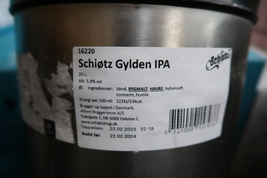 1 fustage Schiøtz Gylden IPA - 20 liter