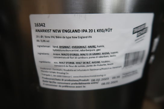 1 fustage Anarkist New England IPA - 20 liter