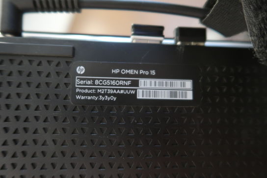 Bærbar computer HP Omen Pro 15