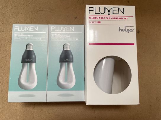 Hvid Plumen Pendel + 2 stk. Plumen 002 pærer