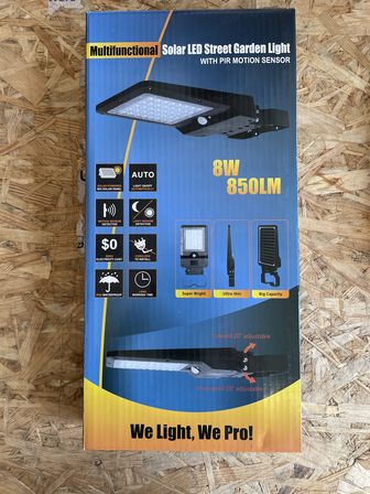 1 stk. mylight.me LED Streetlight 8W Solcelle