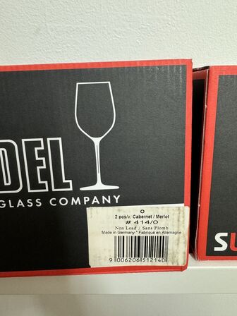 7 stk. ass. Riedel glas 