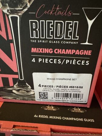 4 pk. Riedel Mixing Champagne Set 5515/58 - 4 glas pr. pk.