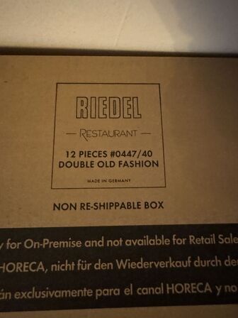 12 stk. Riedel Double Old Fashion 0447/40