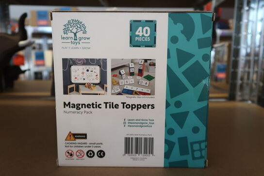 2 pk Tal, Tile toppers, 40 dele - Learn & grow