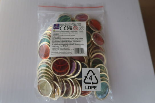 20 poser Metal Counting Chips