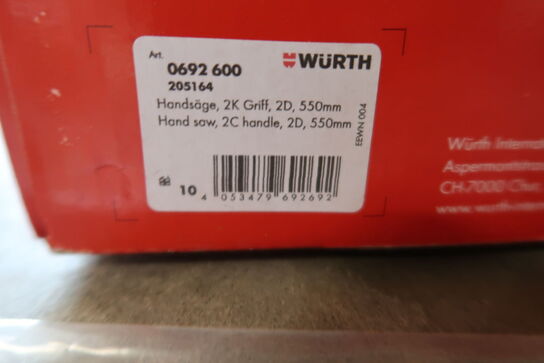 3 stk. Würth håndsave 