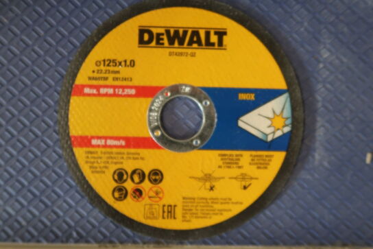 50 stk. DeWALT DT43972-QZ, Skæreskive Ø125x1,0