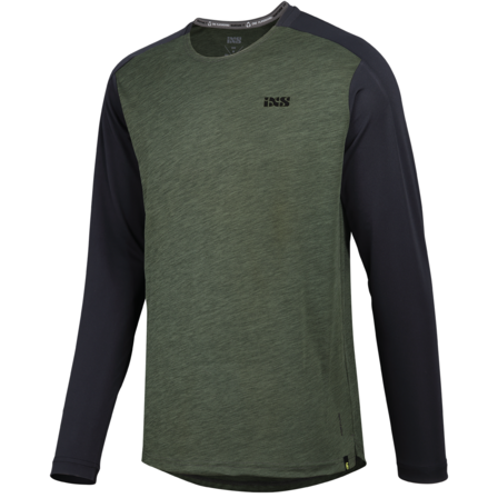 2 stk. iXS Flow X long sleeve jersey olive-solid black L