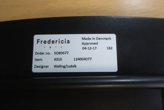 6 stk. barstole FREDERICIA PATO STOOL