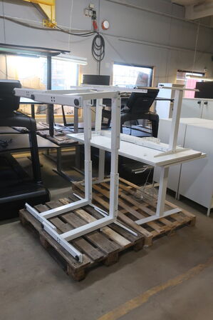 4 stk. manual hæve/sænke skriveborde IKEA