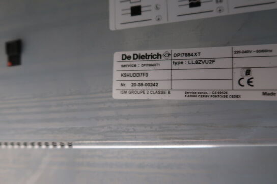 Induktionskogeplade DI DIETRICH LL8ZVU2F