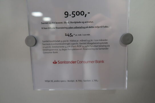 Badmøbel AUBO Black Oak med armatur 