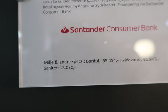 Køkken AUBO Terna/Sense, Warm Grey med armatur og uden hårdehvidevarer